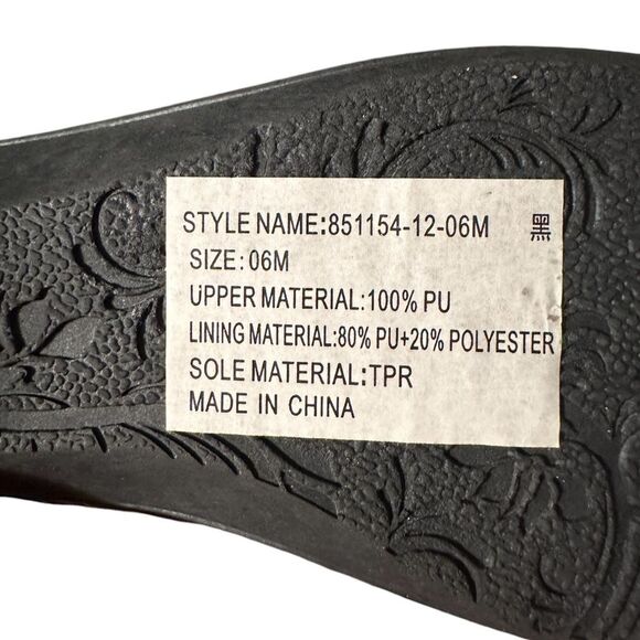 Dr. Leonard’s Xtra-Flex Wedge Loafer. Faux Croc, Black. Size 6 - Picture 6 of 6